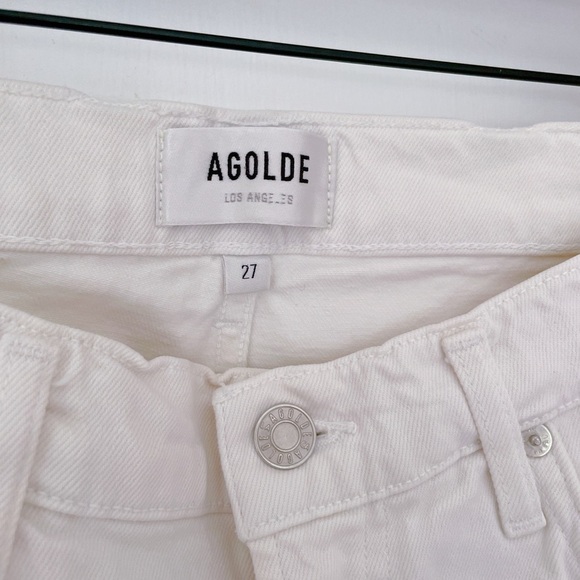 Agolde Toni High Rise  Straight Leg Blue Jeans 27 Preowned - Picture 3 of 5